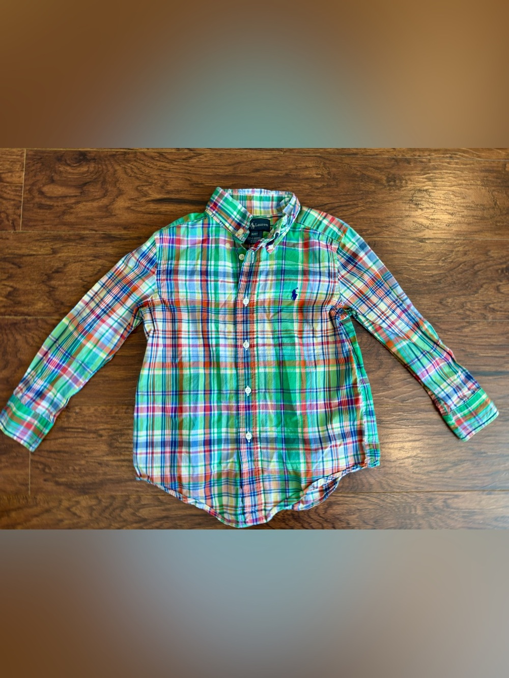 Ralph Lauren Multi-Color Plaid Button-Down Shirt